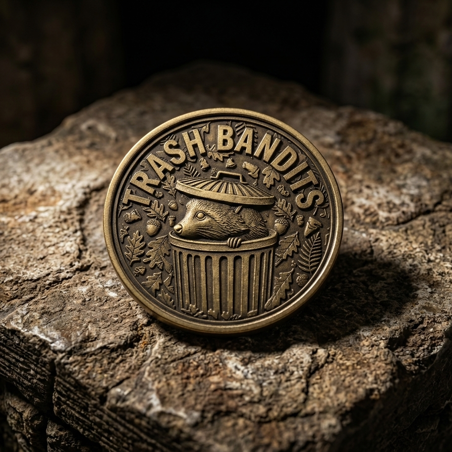 Trash Bandits | Solid Brass EDC Coin