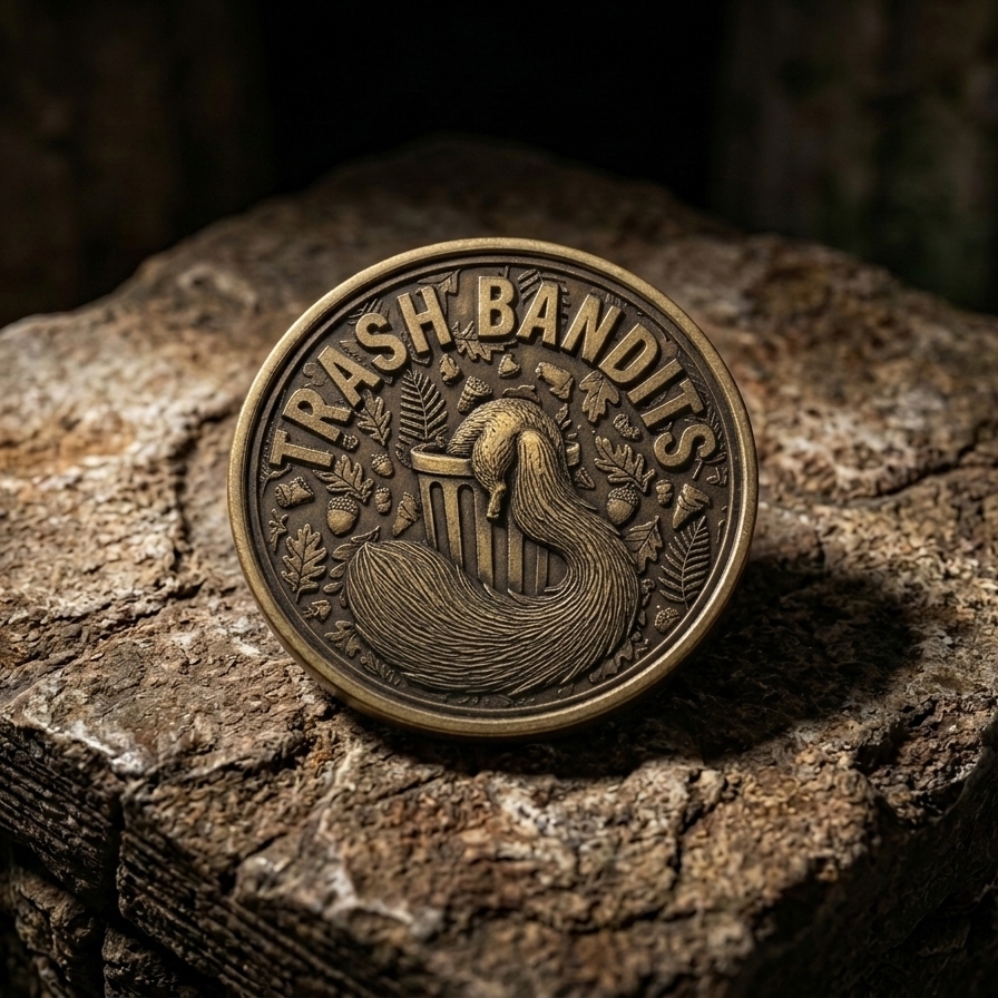 Trash Bandits | Solid Brass EDC Coin